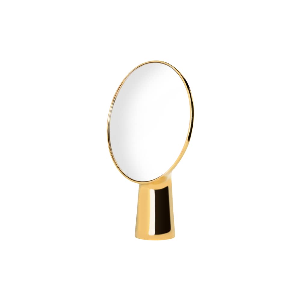 Miroir à poser Cyclope / H 46,5 cm - Moustache - Or - Terre cuite émaillée