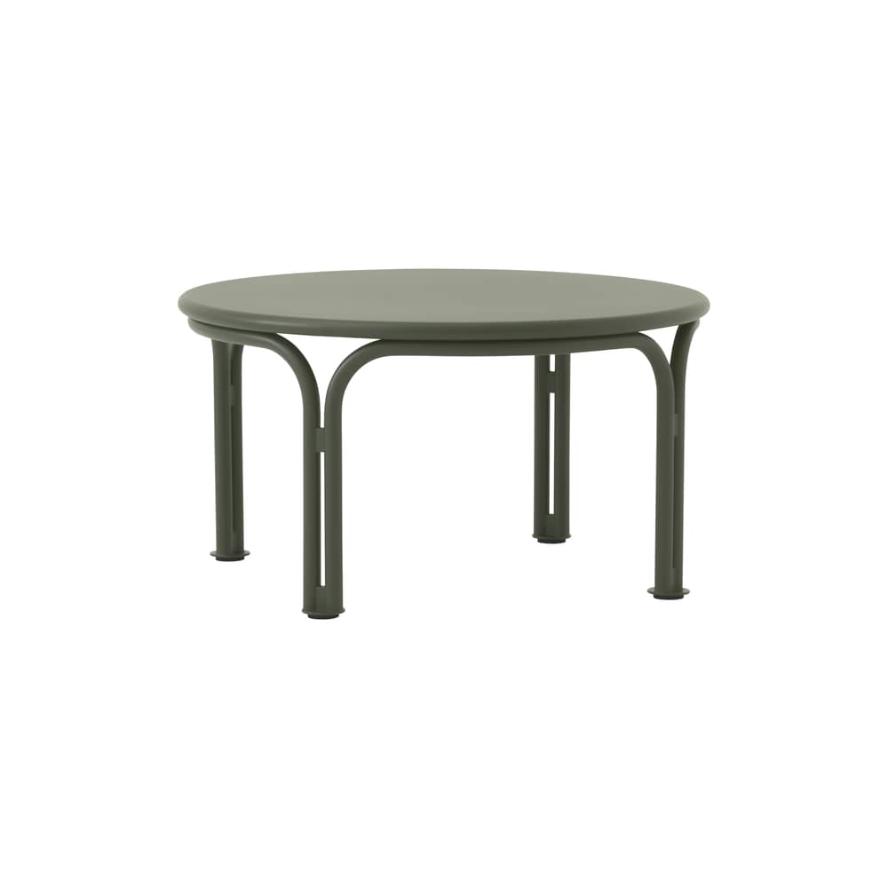 Table basse Thorvald SC108 métal vert / Ø 70 x H 37 cm - &tradition - Vert bronze - Acier thermolaqué