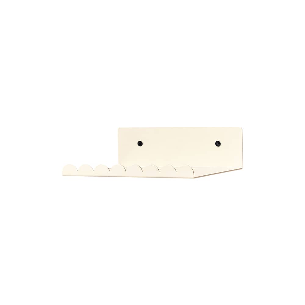 Mensola a muro Vibes Small metallo bianco / L 20 cm - NOBODINOZ - Avorio - Acciaio laccato