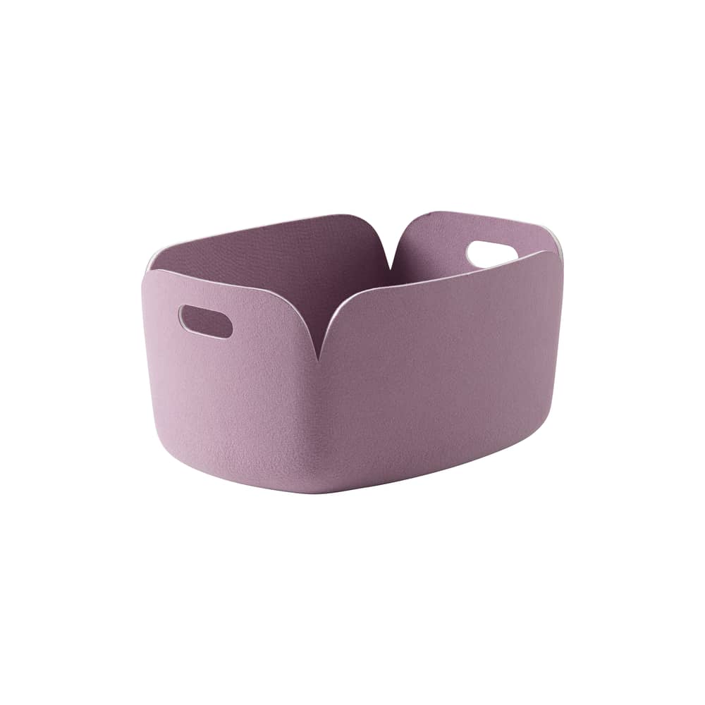 Panier Restore tissu violet / 35 x 48 cm - Feutre recyclé - Muuto - Lilas poudré - Feutre recyclé