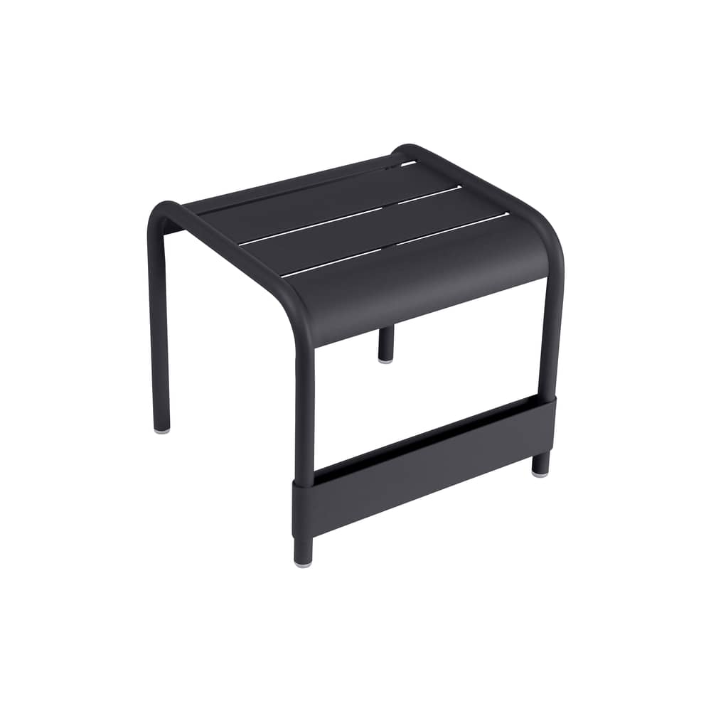 Table d\'appoint Luxembourg / Pouf - L 42 cm - Fermob - Carbone - Aluminium laqué
