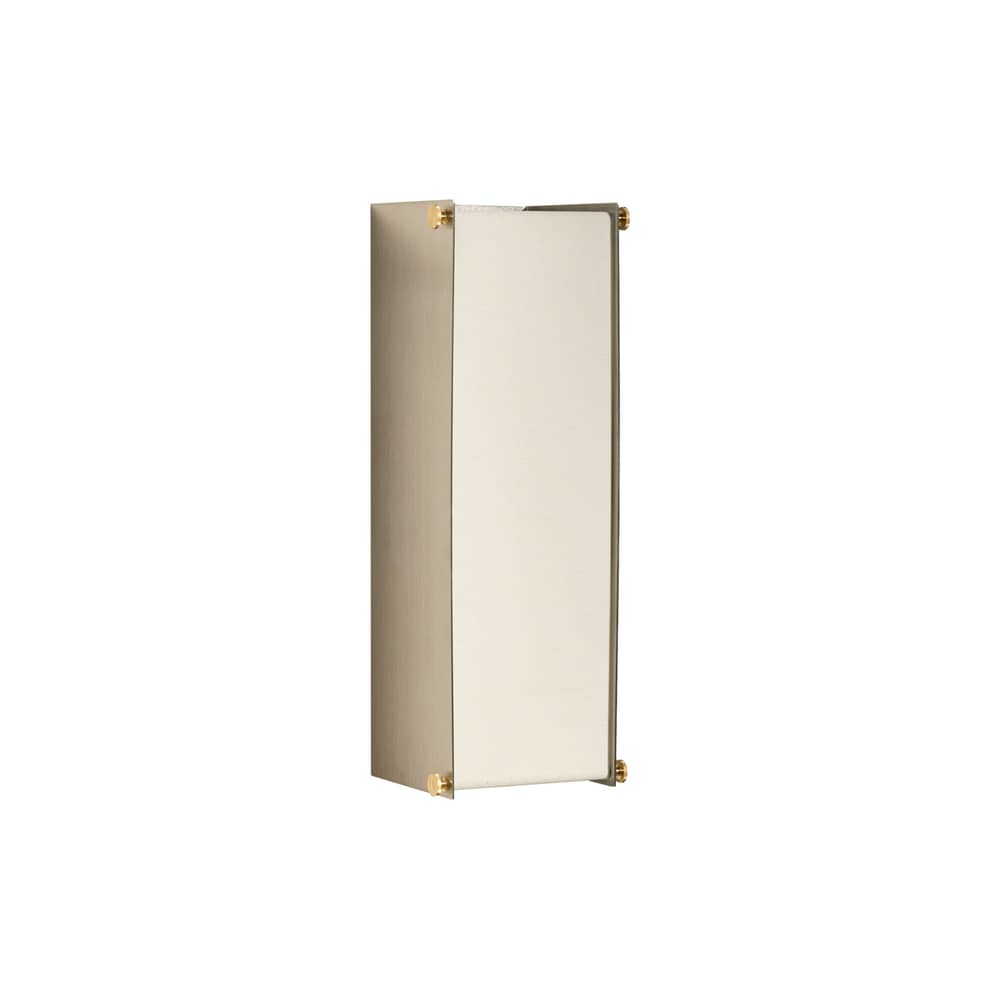 Applique Boxie Moyen / H 40 cm - Métal & tissu - Maison Sarah Lavoine - Inox brossé - Acier inoxydable brossé, Laiton