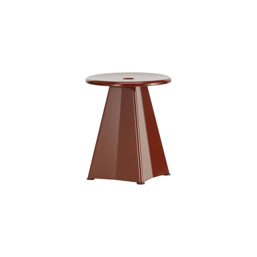 Sgabello Métallique metallo rosso / Jean Prouvé, 1936 - Vitra - Rosso giapponese - Acciaio