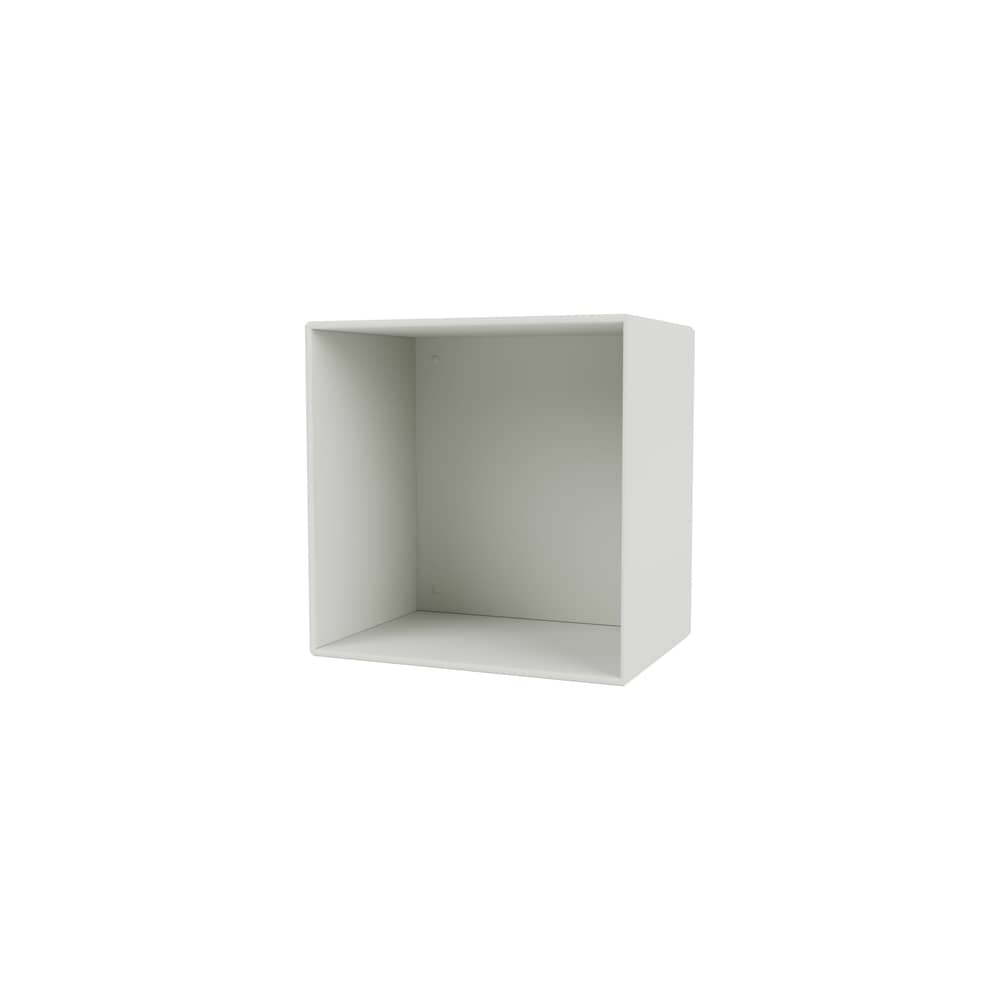 Wandablage Montana Mini 1001 holz weiß / offen - 35 x 35 x T 25 cm - MONTANA - Nordic 09 - lackierte Holzfaserplatte