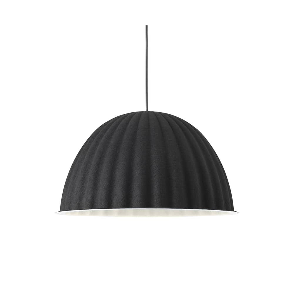 Suspension acoustique Under The Bell Small tissu multicolore / Feutre - Ø 55 cm / Modèle d\'expo - Muuto - Noir - Feutre PET recyclé