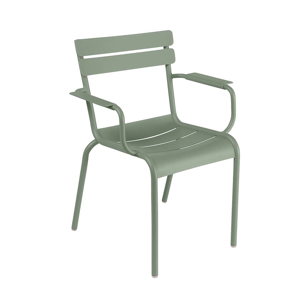 Fauteuil empilable Luxembourg Bridge métal vert - Fermob - Cactus - Aluminium laqué