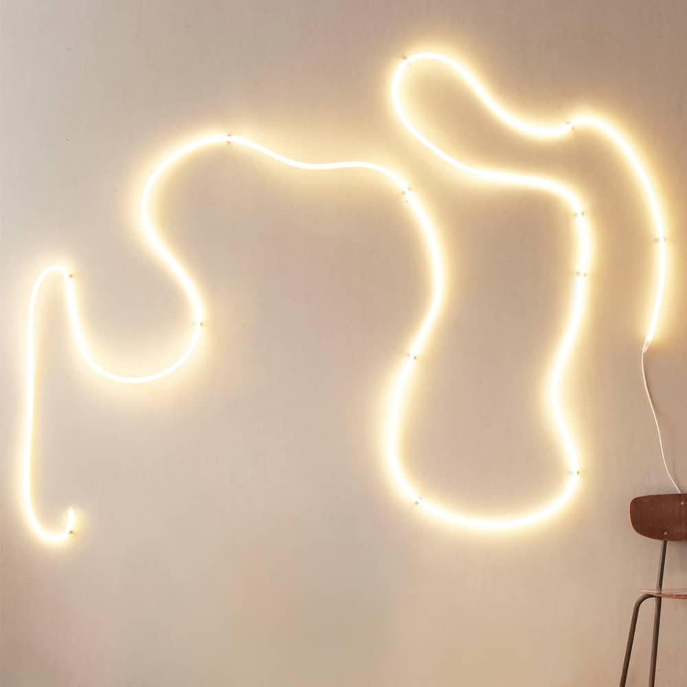 Guirlande lumineuse Flex Tube LED / 9 mètres - Néon LED flexible - STUDIO ABOUT - Blanc - Silicone