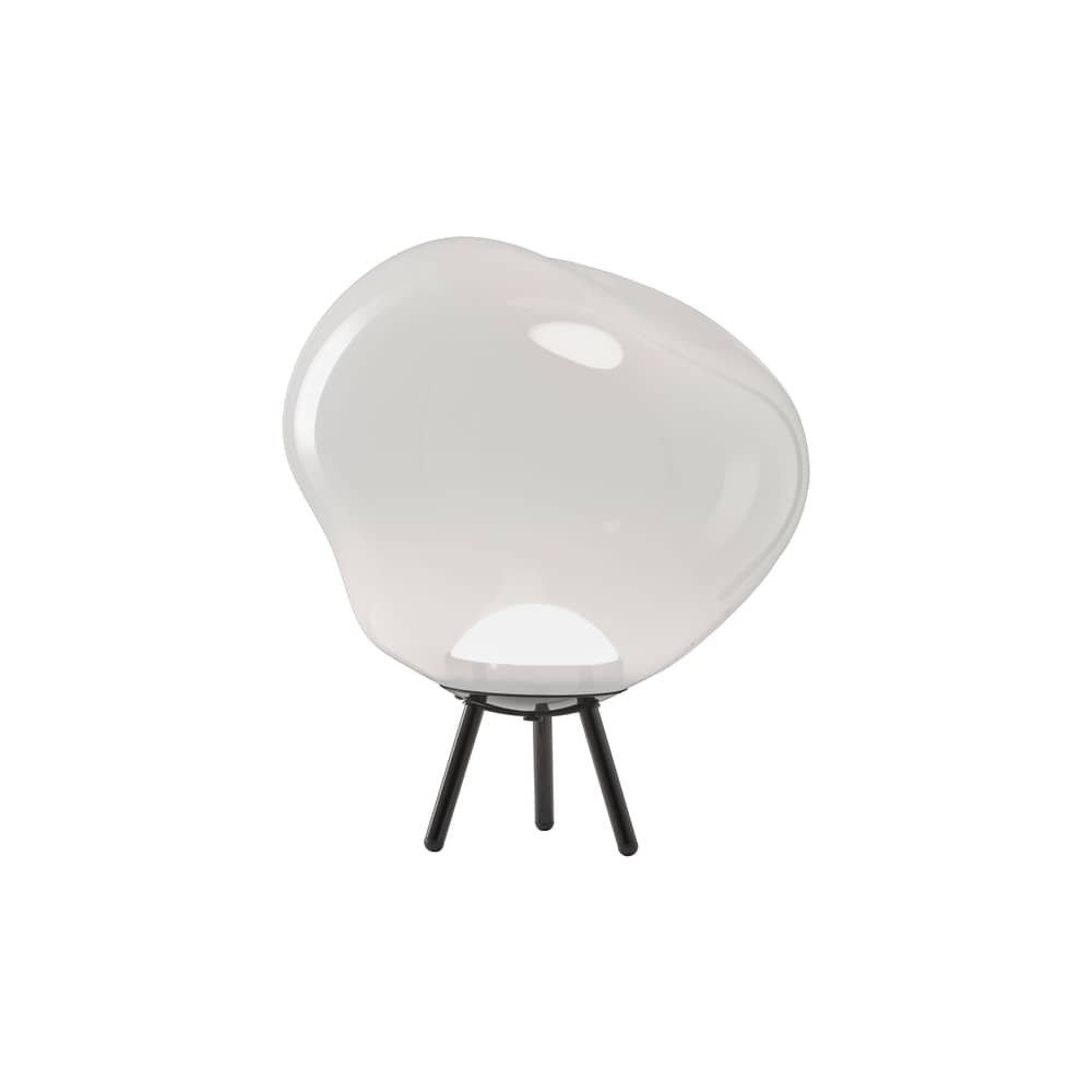 Lampe sans fil rechargeable Melt LED Large / Ø 50 cm - à poser ou suspendre - Tom Dixon - Blanc opalescent - Polycarbonate soufflé