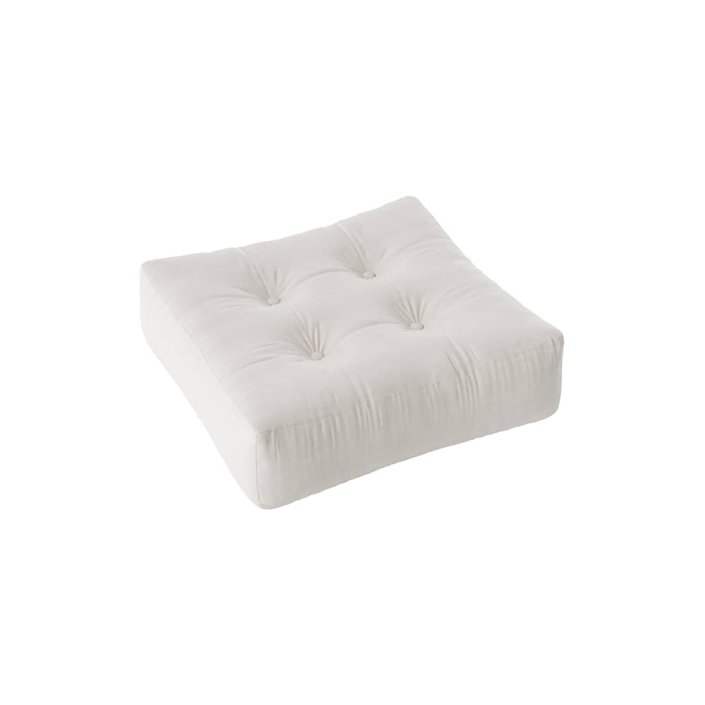 Pouf More / 70 x 70 cm - Fabriqué à la main en Europe - KARUP DESIGN - Naturel 701 (tissu coton) - Coton, Fibres mélangées, Polyester
