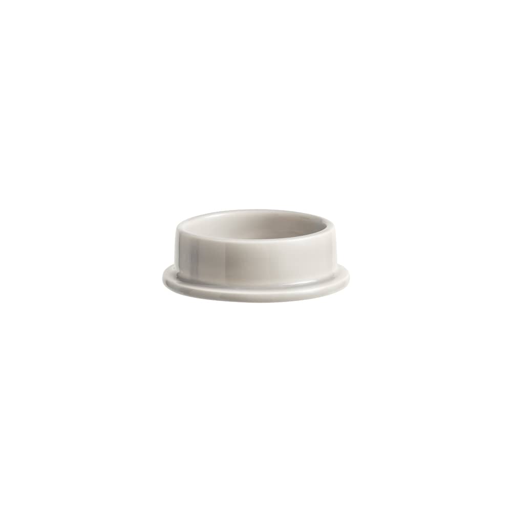 Bougeoir Column Small / Pour bougie bloc - Ø 10 cm - Hay - Gris clair - Faïence
