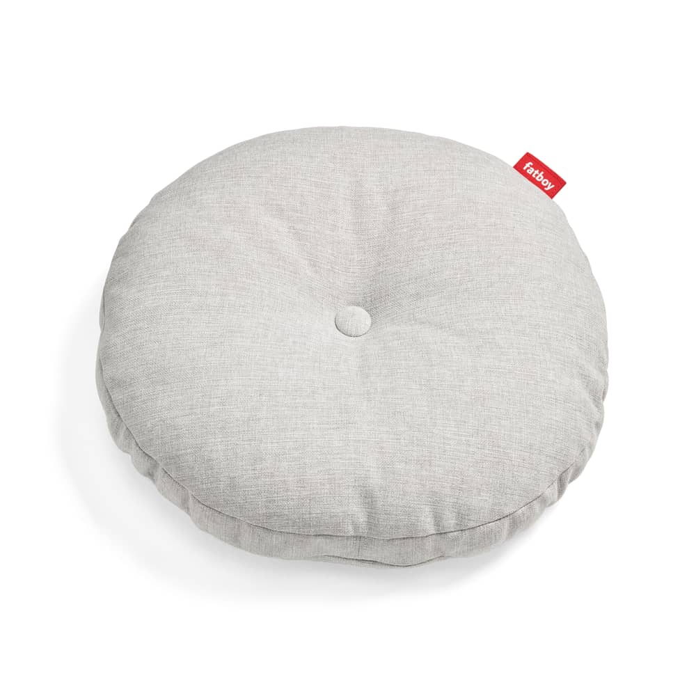 Coussin d\'extérieur Circle tissu beige / Ø 50 cm - Fatboy - Brume - Mousse polypropylène, Tissu oléfine