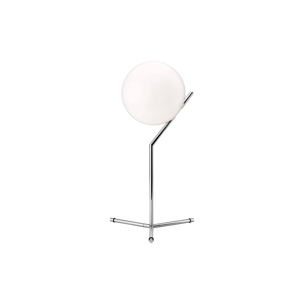 Lampe de table IC T1 High verre métal / Ø 20 x H 53 cm - Michael Anastassiades, 2014 - Flos - Chromé - Acier chromé, Verre soufflé