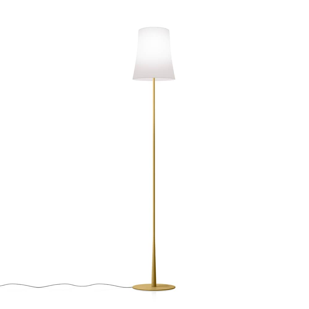 Stehleuchte Birdie Easy   plastikmaterial gelb / H 150 cm - Foscarini - Sandgelb - lackiertes Aluminium, Polykarbonat