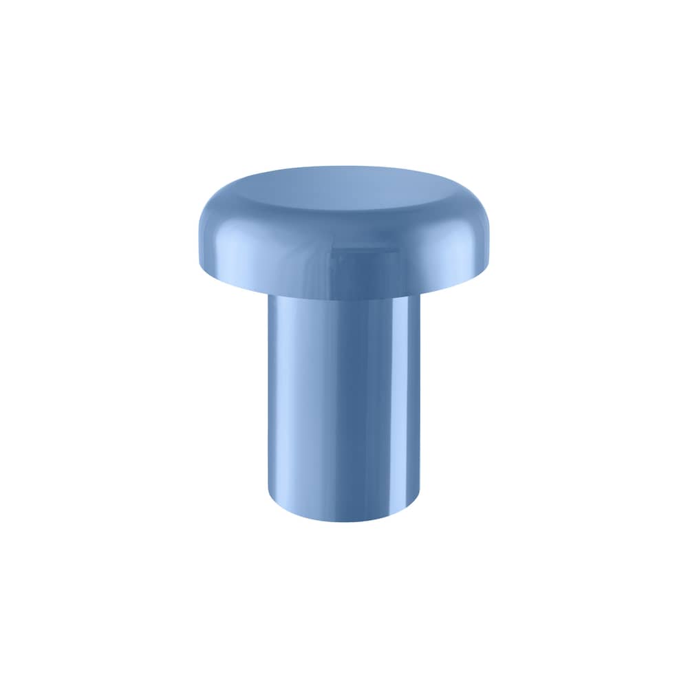 Table d\'appoint Miko métal bleu / Ø 40 x H 46 cm - NOO.MA - Bleu givré - Acier