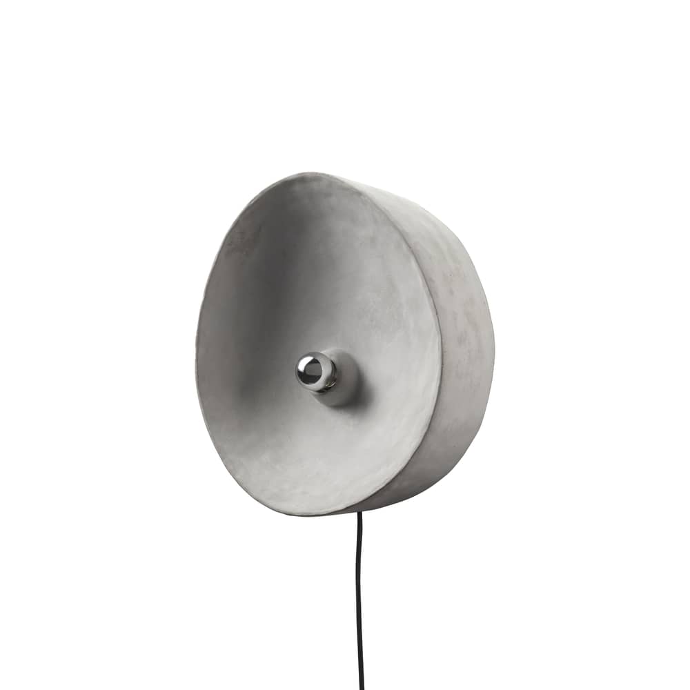 Wandleuchte mit Stromkabel Chadophe Medium stein grau / Ø 38 cm - Beton - Serax - Ø 38 cm / Grau - Beton
