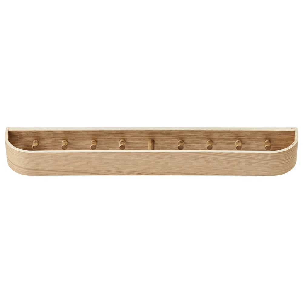 Portemanteau Epoch Rack bois naturel / L 79 cm - Audo Copenhagen - Chêne naturel - Contreplaqué, Placage chêne
