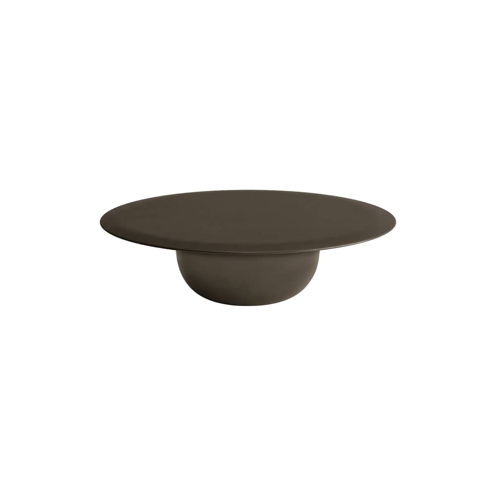 Table basse Alfarè marron / Ø 110  x H 30 cm - Béton - Zanotta - Espresso - Béton peint