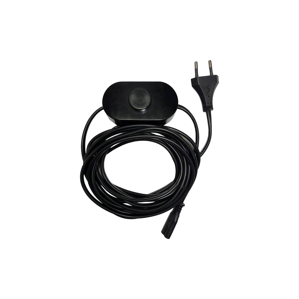 Accessorio  materiale plastico nero / Cavo di alimentazione per lampade da parete Maap, L 400 cm - Flos - Nero - Plastica
