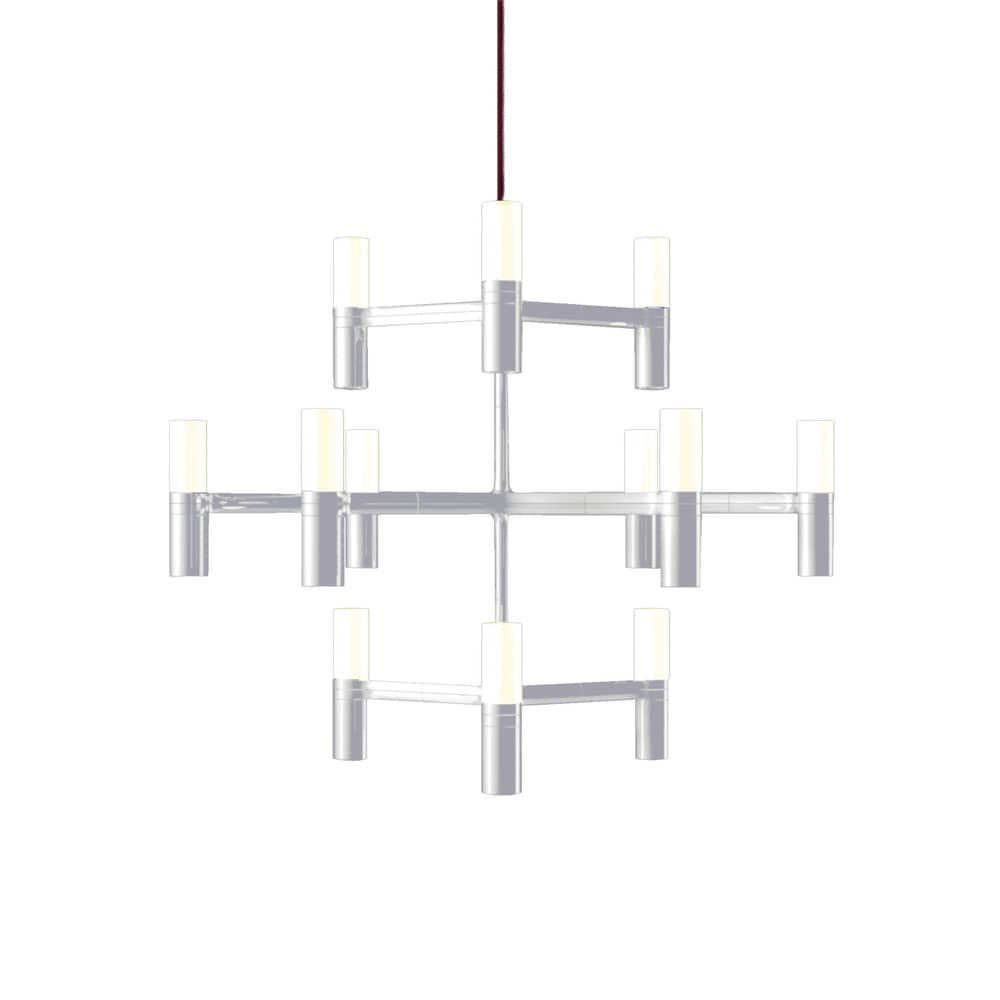 Pendelleuchte Crown Minor metall weiß / Ø 77 cm - Nemo - Weiß, matt - Aluminium