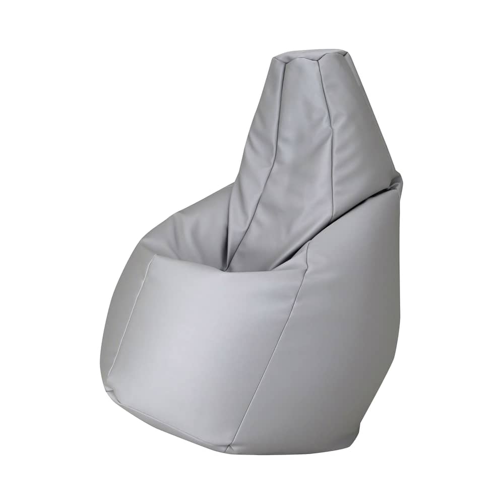 Pouf d\'extérieur Sacco Outdoor Large tissu gris / 80 x 80 cm - Réédition 1968 - Zanotta - Gris - Tissu VIP