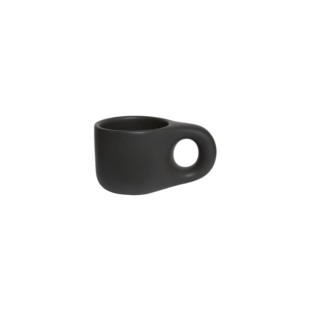 Tasse Dough céramique noir / Ø 9 x H 7,7 cm - TOOGOOD - Charbon - Grès émaillé