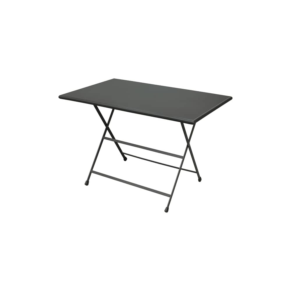 Table pliante Arc en Ciel / 110 x 70 cm - Emu - Fer ancien - Acier inoxydable verni