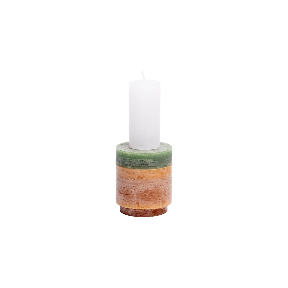 Candela Candl Stack 02 cera marrone / 3 moduli sovrapponibili - Combustione 50 ore - STAN EDITIONS - Marrone - Paraffina