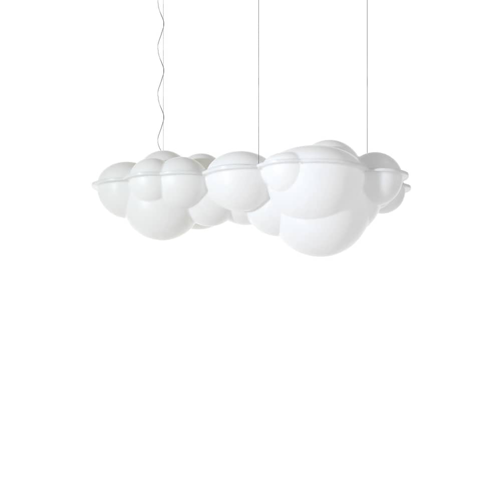 Nuvola Minor Pendant plastic material white / LED / 100 x 58 x H 37 cm - Nemo - White - Polythene