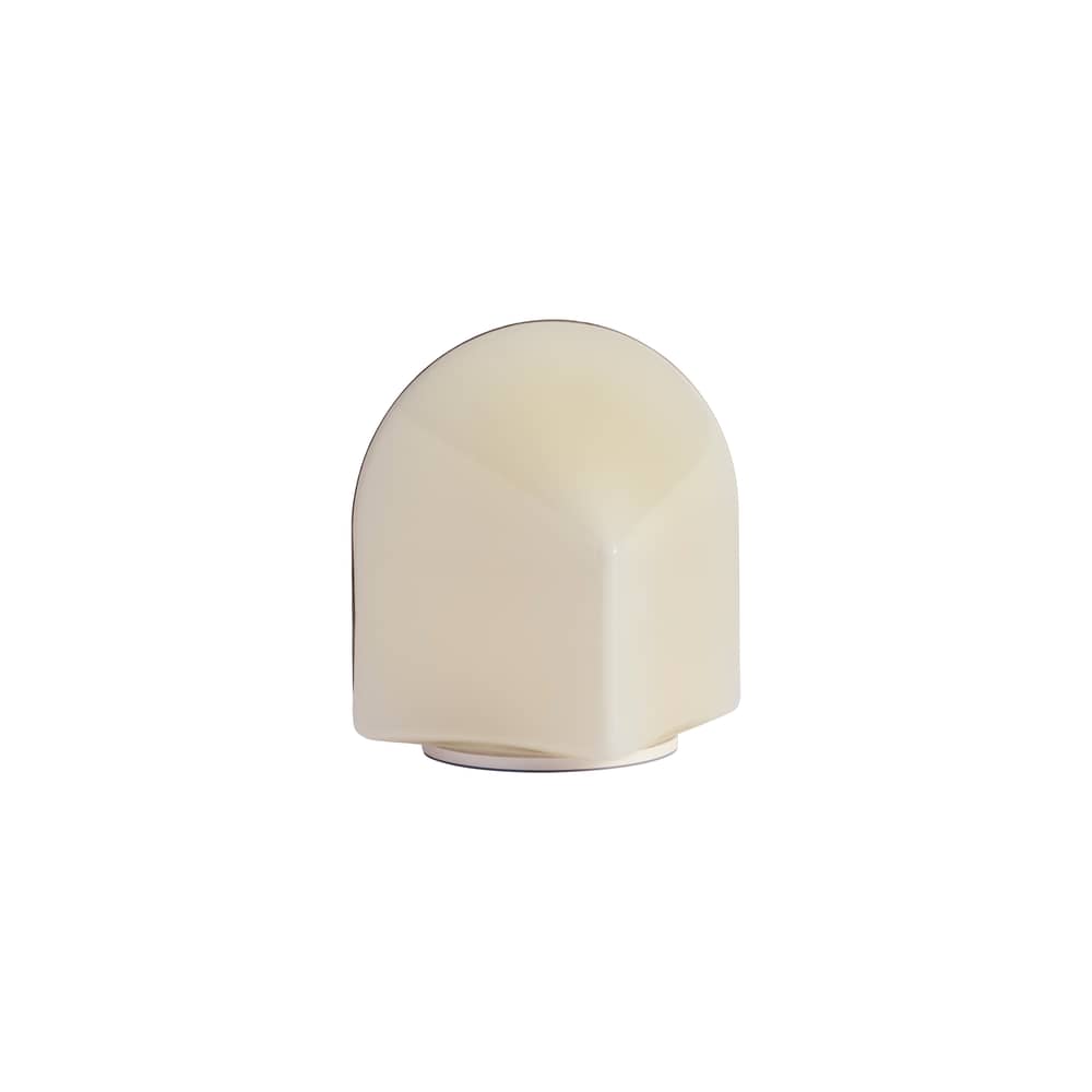 Lampada da esterno ricaricabile senza fili Parade vetro bianco / H 16 cm - Hay - Bianco - Vetro soffiato a mano