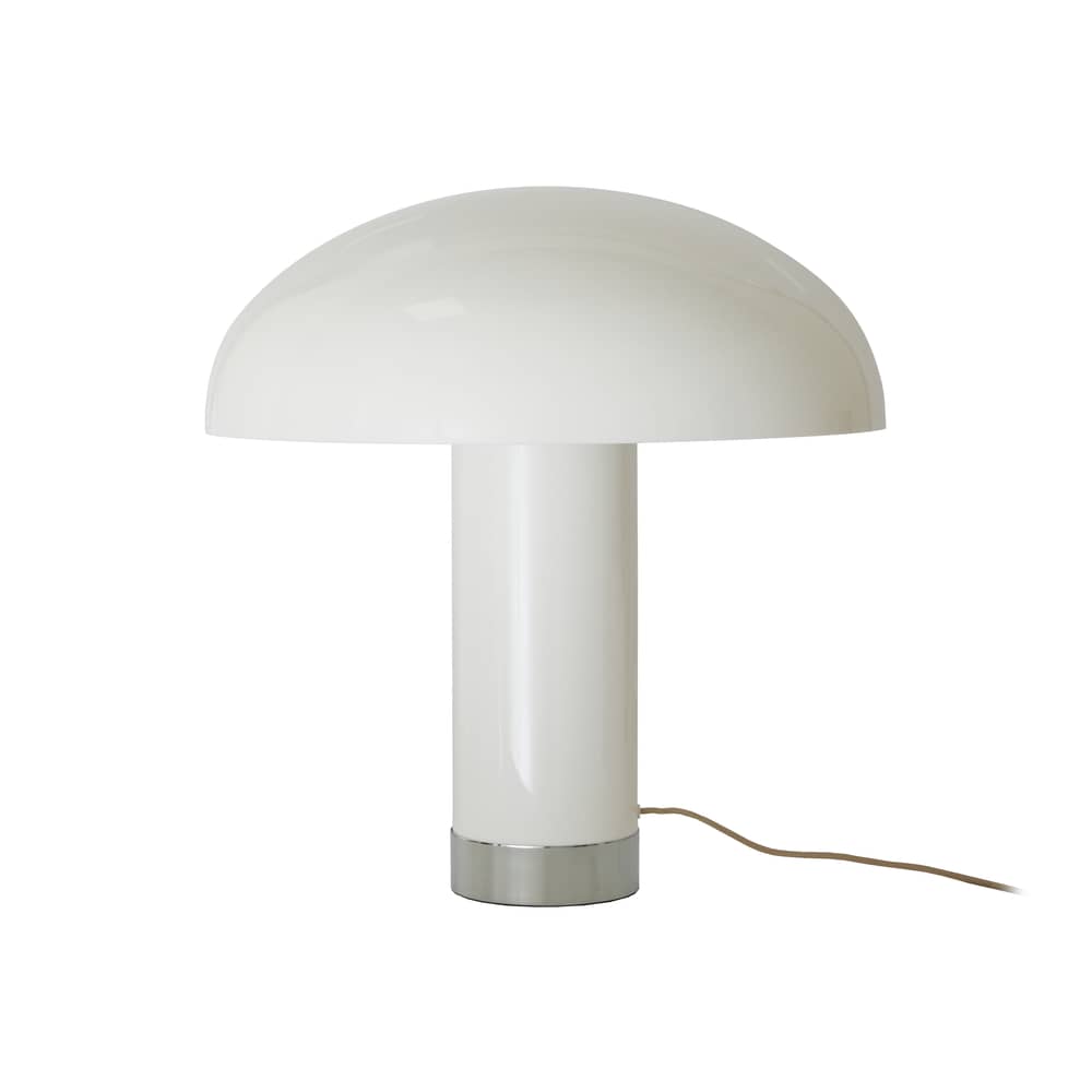 Lampada da tavolo Lounge materiale plastico bianco / Ø 47 x H 49 cm - HK LIVING - Bianco - vetro acrilico