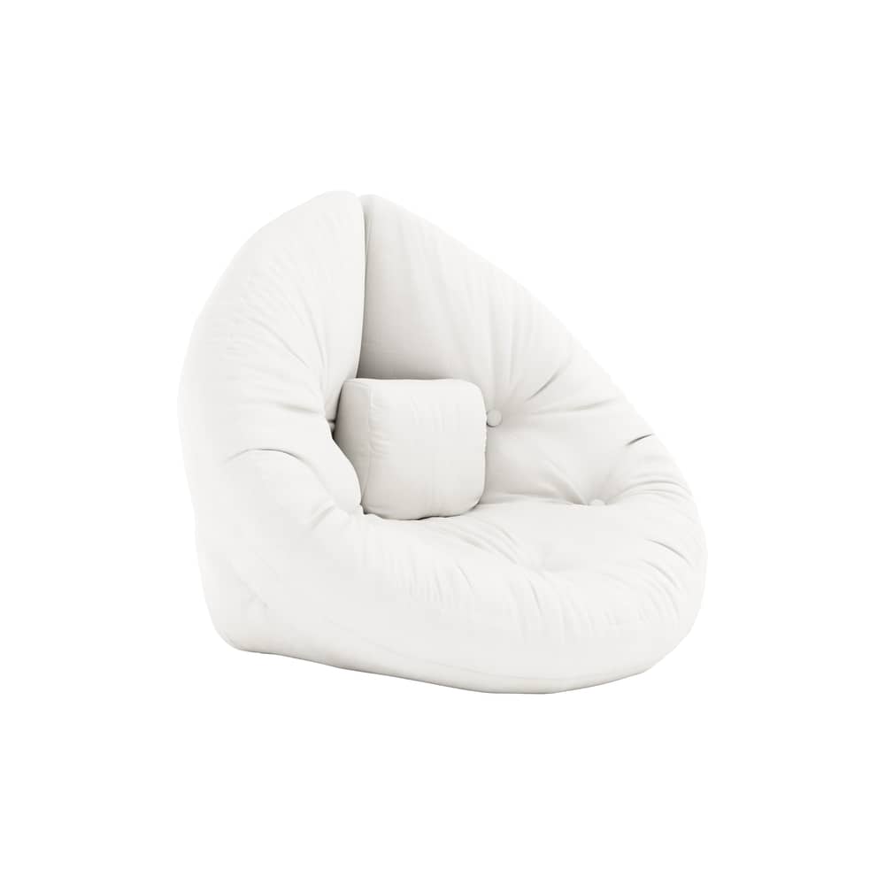 Fauteuil convertible enfant Mini Nido / Matelas-futon - KARUP DESIGN - Naturel 701 - Coton, Fibres mélangées, Mousse