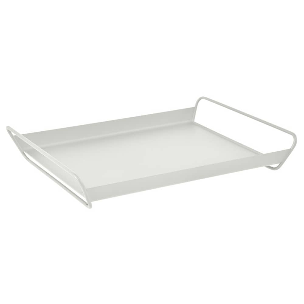 Plateau Alto / Acier - 53 x 38,5 cm - Fermob - Gris Argile - Acier électrozingué