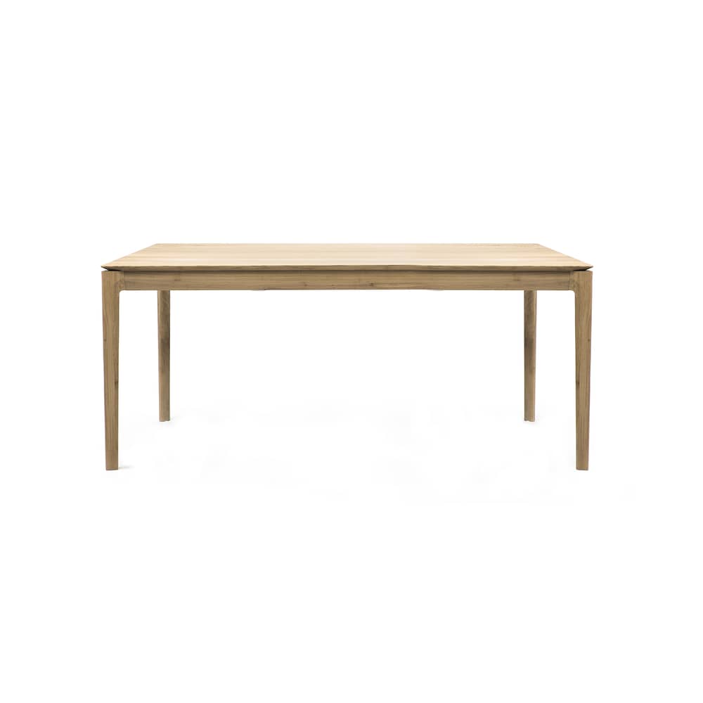 Table à rallonge Bok bois naturel / L 140 à 220 cm - 6 à 8 personnes - Ethnicraft - Chêne - Chêne massif