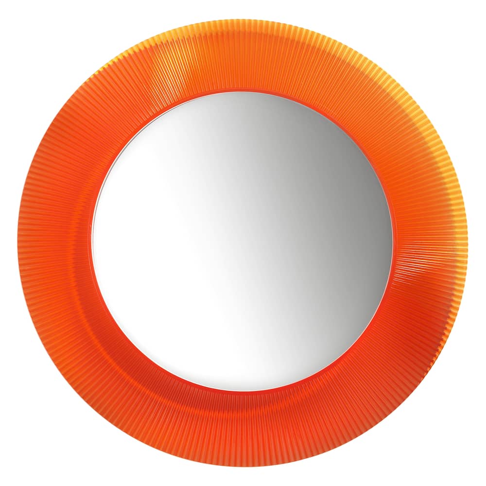 Wall mirror All Saints Kartell / Ø 78 cm - Orange - Plastic