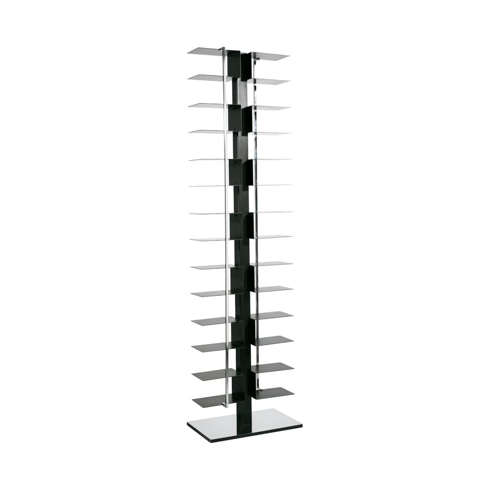 Bibliothèque Ptolomeo métal noir / 2 faces - H 192 cm - Opinion Ciatti - Noir - Acier laqué
