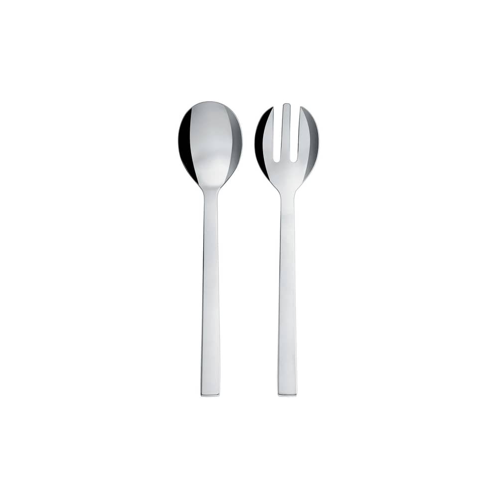 Couverts à salade Santiago métal - Alessi - Couverts à salade - Acier inoxydable poli