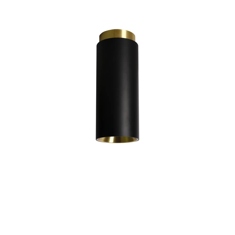 Deckenleuchte Tobo C65 metall schwarz / Ø 6,5 x H 16,5 cm - DCW éditions - Schwarz - Stahl