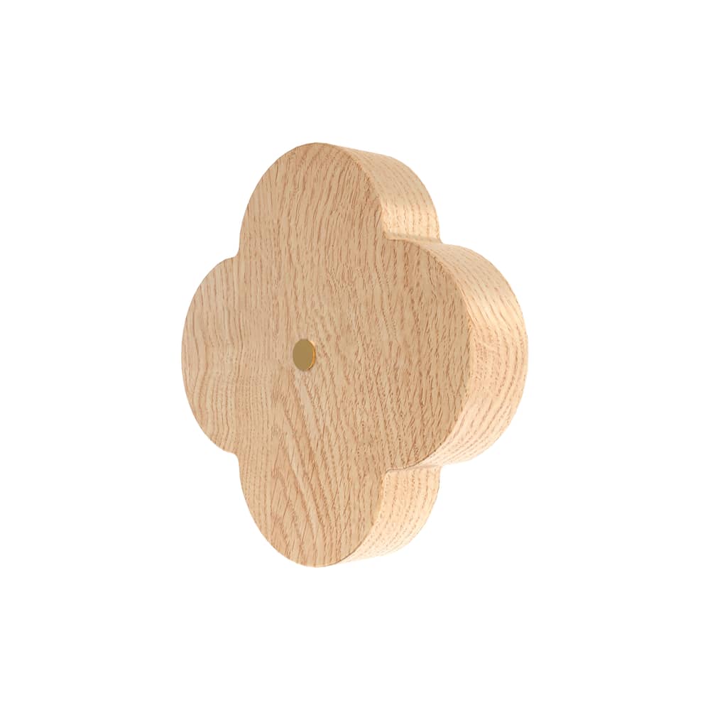 Patère Andrée bois naturel Large / Ø 10 cm - Hartô - Naturel - Frêne massif