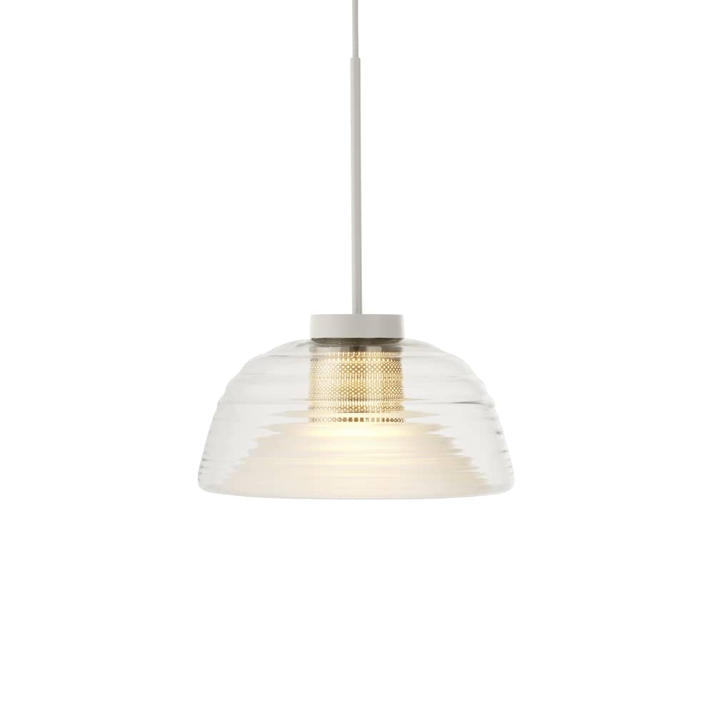 Pendelleuchte Two-Layer glas grau / Ø 51,5 x H 37,5 cm - Muuto - Grau - mundgeblasenes Glas, Stahl