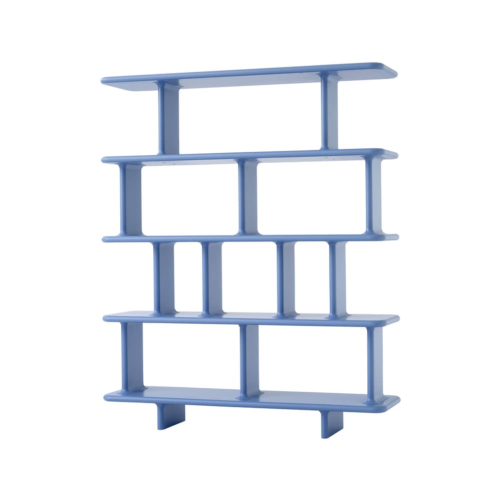 Regal Archivo JH45 by Jaime Hayon holz blau / B 140 x H 168 cm - &tradition - Himmelblau - lackierte Holzfaserplatte