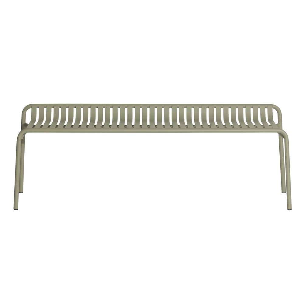 Banc Week-End métal vert / Aluminium - L 156 cm - Petite Friture - Vert Jade - Aluminium thermolaqué époxy