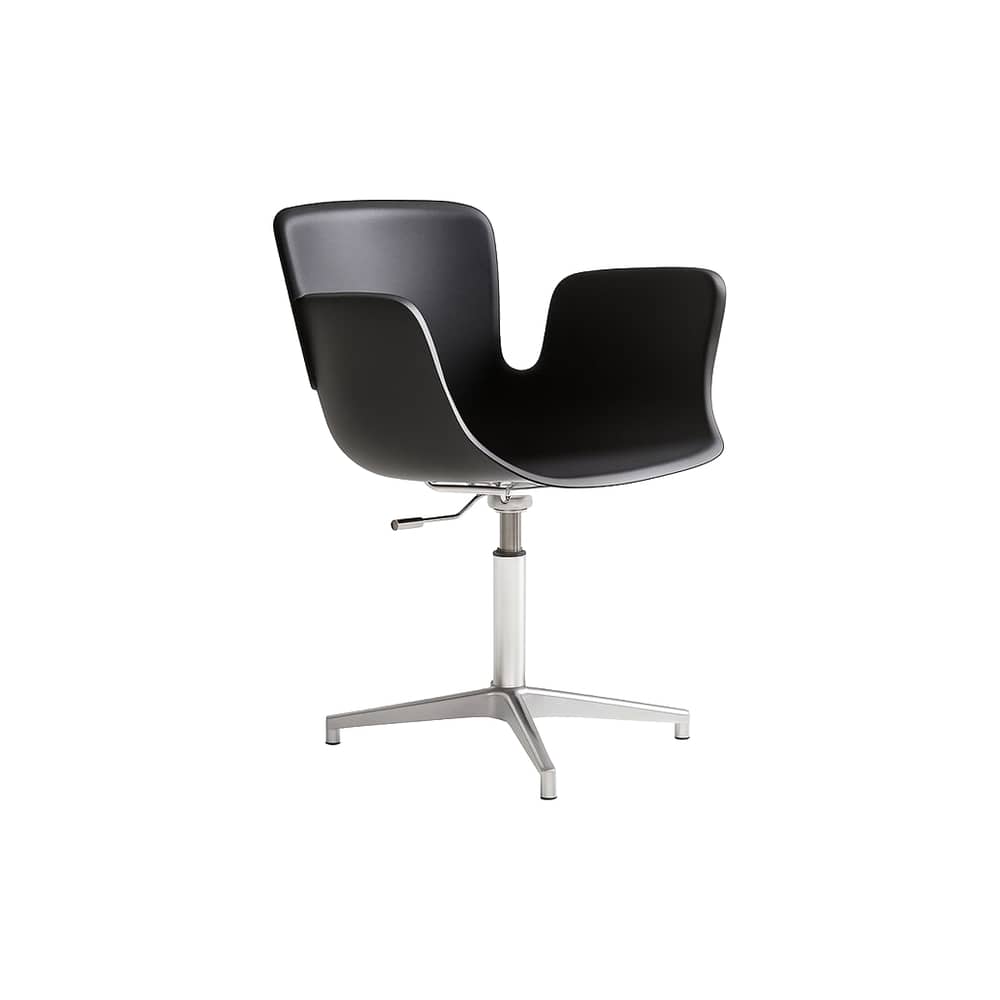 Drehsessel Juli Plastic Cappellini - Schwarz - Plastikmaterial
