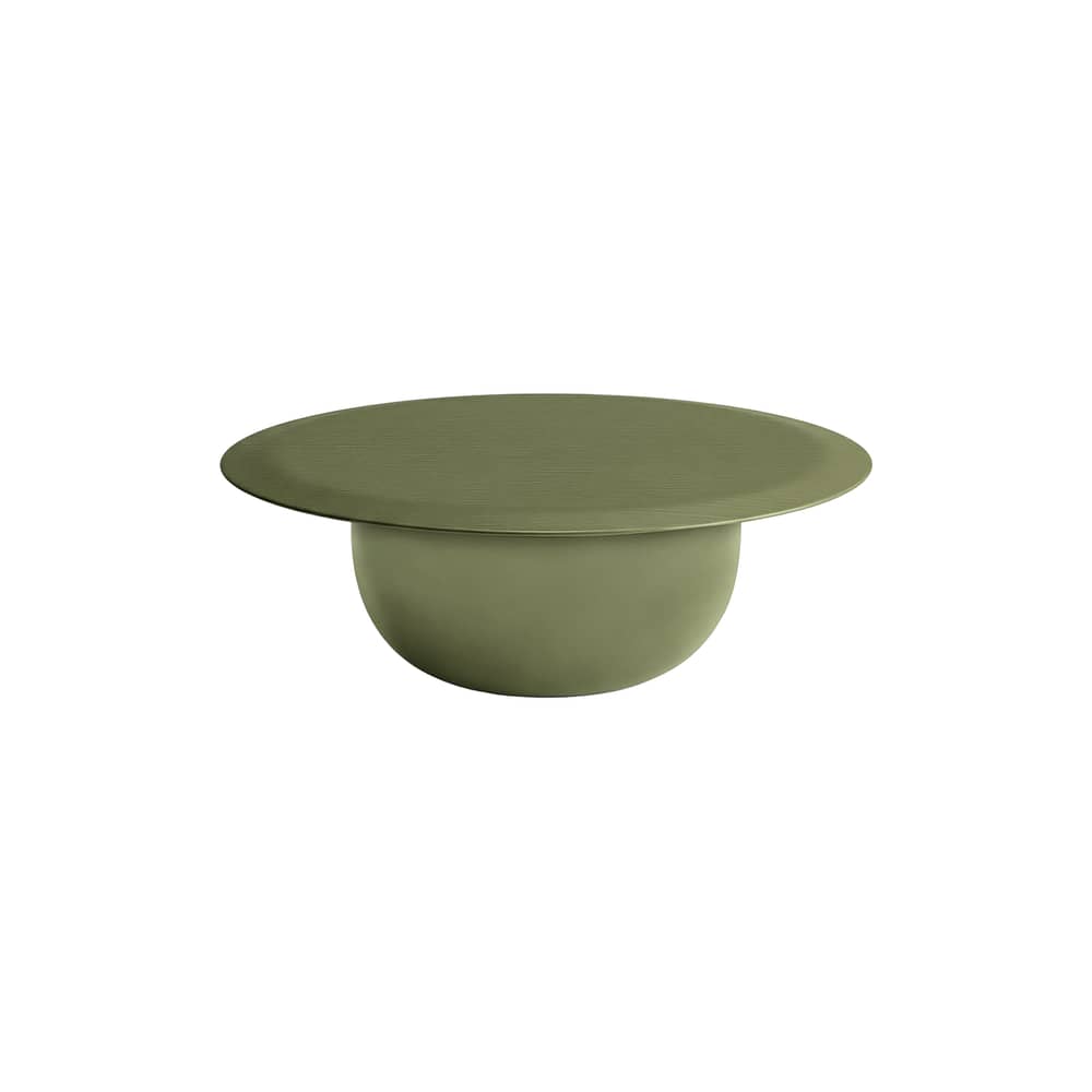 Table basse Alfarè vert / Ø 90 x H 30 cm - Béton - Zanotta - Vert algues - Béton peint