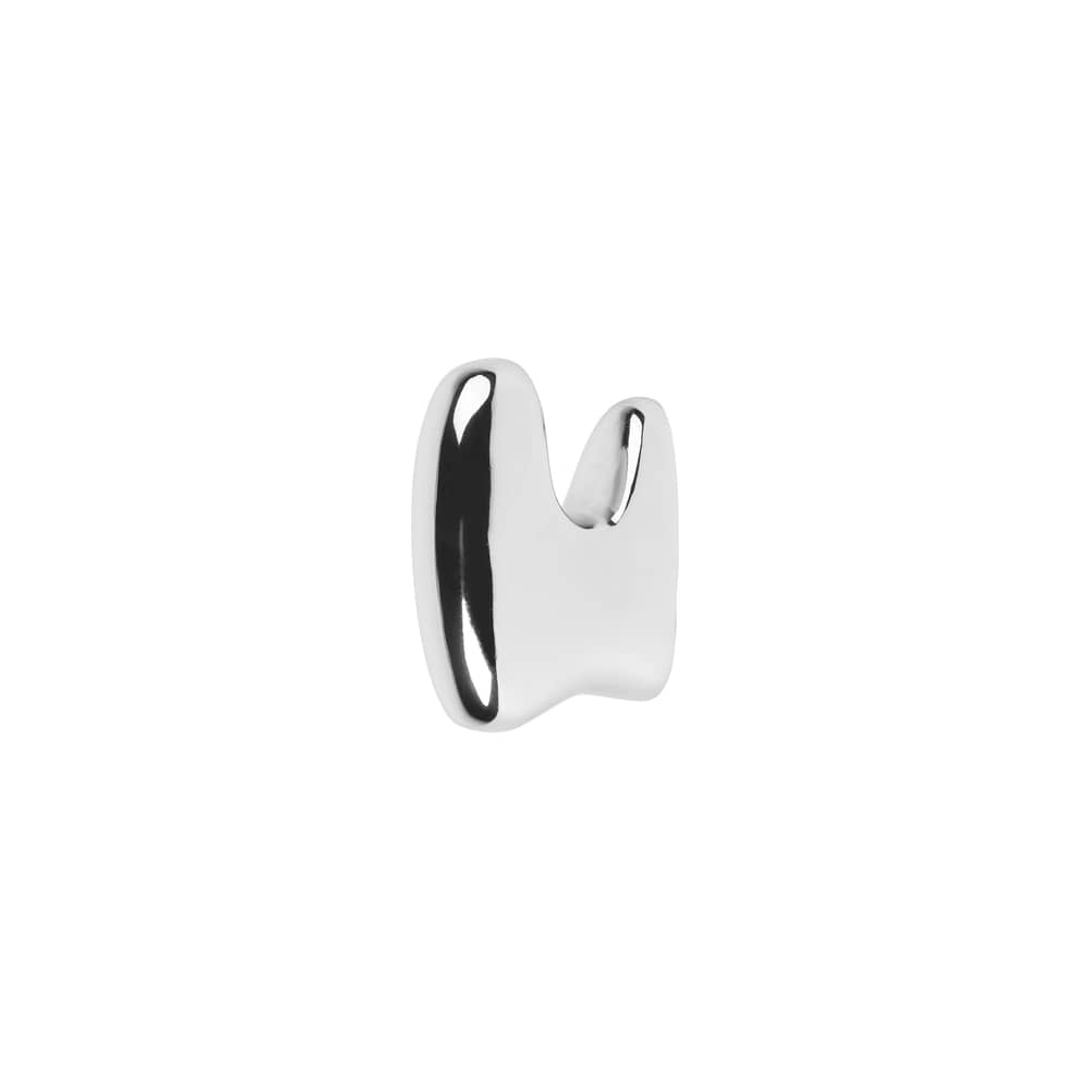 Wandhaken Roberta metall / Prof. 7 cm - BROSTE COPENHAGEN - Verchromt - Aluminium