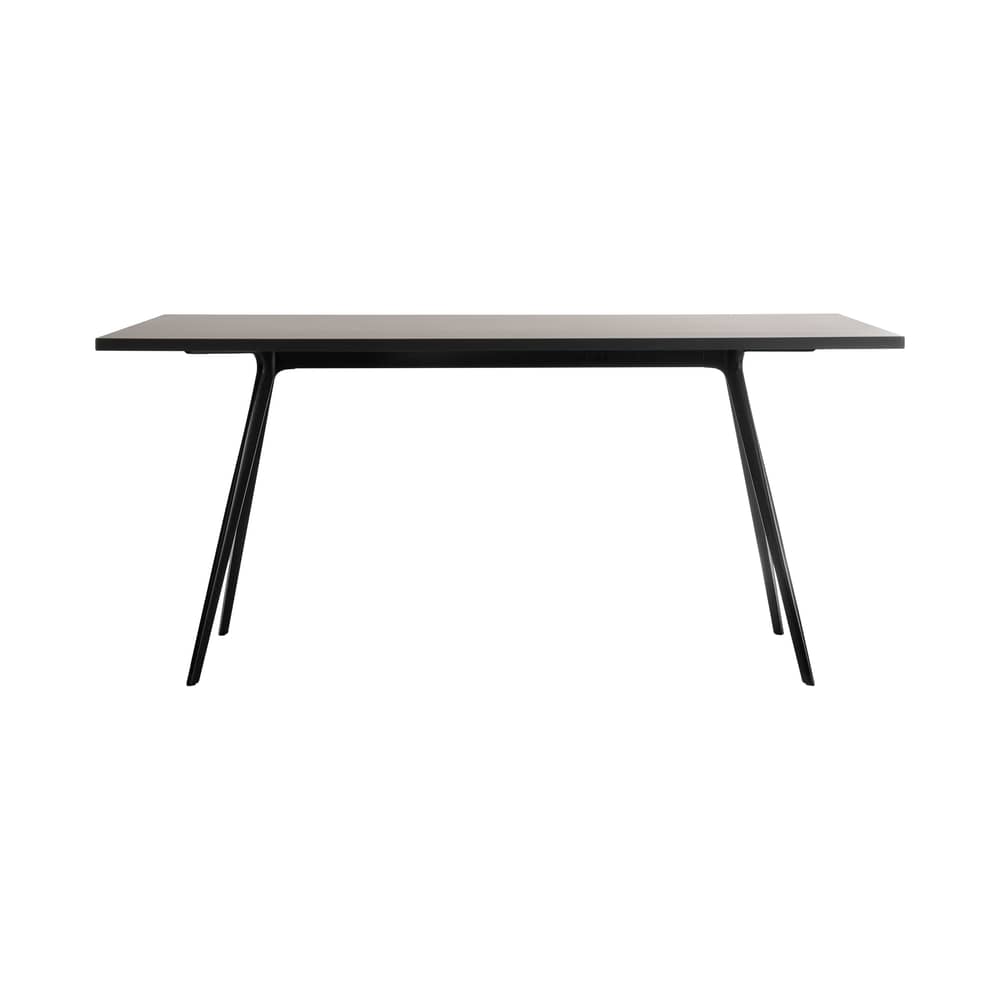 Table rectangulaire Baguette noir / 160 x 90 cm - Stratifié Fenix - Magis - Noir - Aluminium moulé sous pression, Stratifié Fenix®