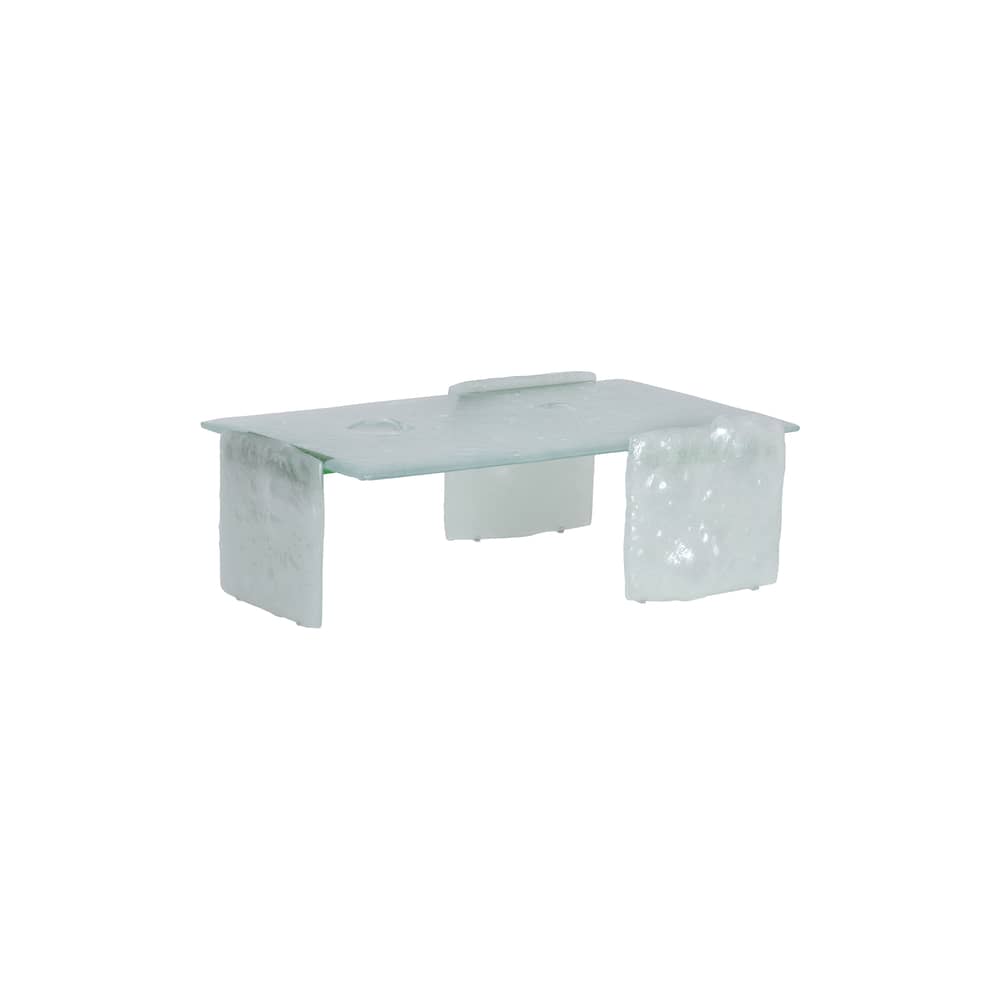 Couchtisch Opalia glas transparent / 113 x 71 x H 35 cm - Glas Italia - Transparent - Glas