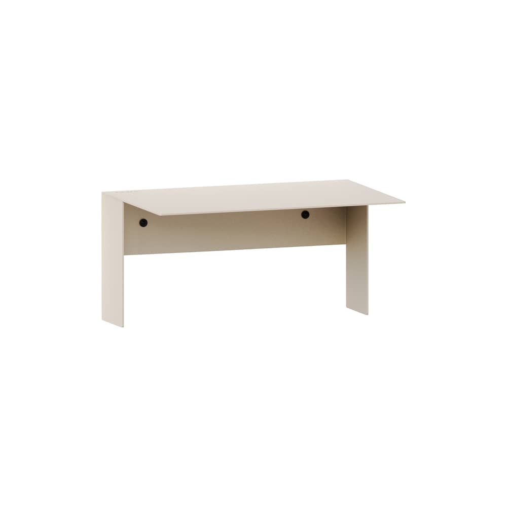 Scaffale Pli Floating metallo bianco / 30 x 20 cm - TIPTOE - Bianco cremoso - Acciaio termolaccato