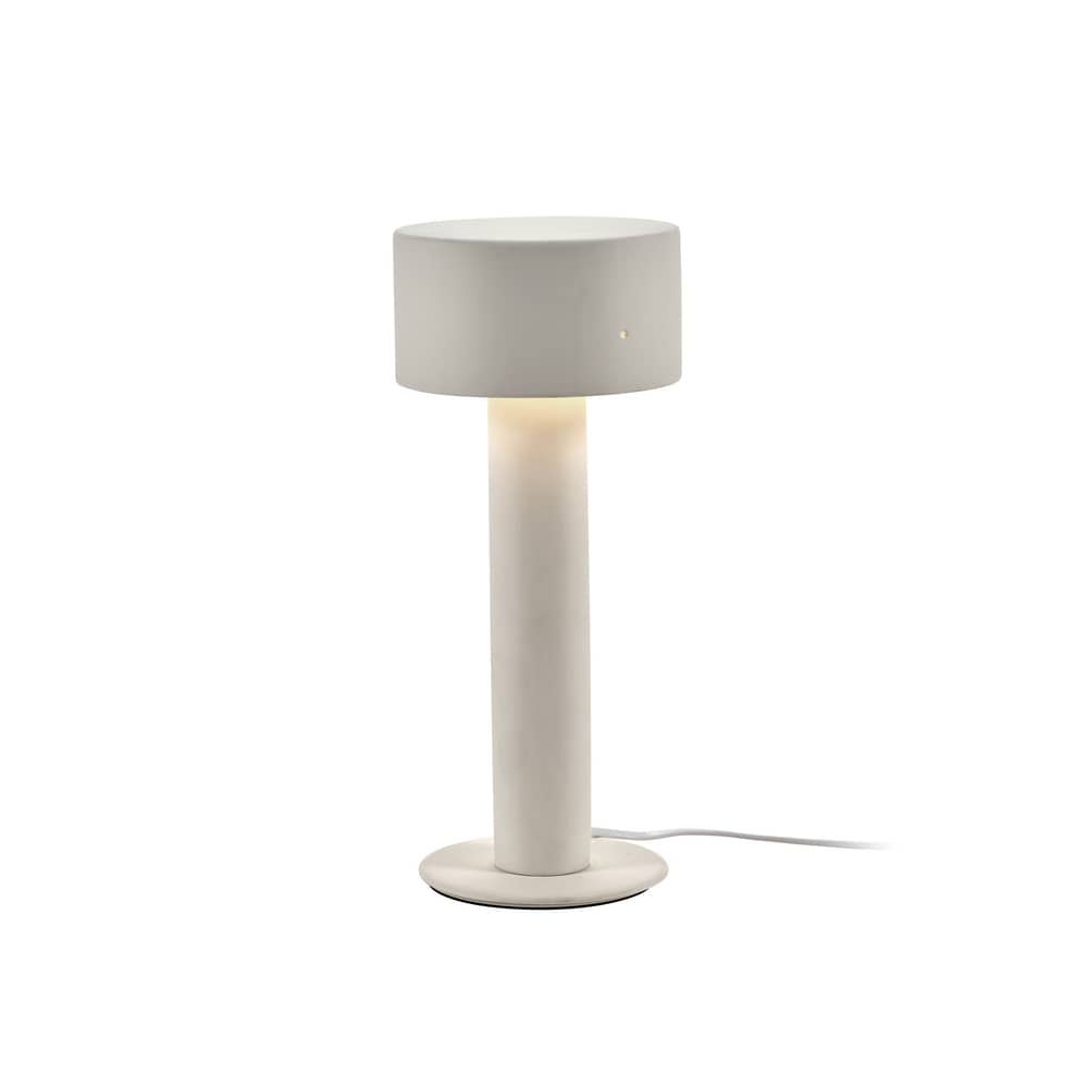 Clara 02 Table lamp ceramic white beige / Sandstone - Ø 14.5 x H 34.5 cm - Serax - No. 02 / White - Sandstone