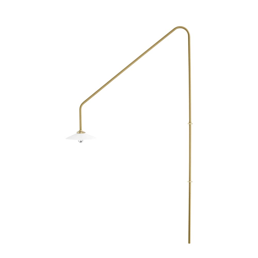 Hanging Lamp n°4 Wall light with plug metal gold / H 180 x W 90 cm - valerie objects - Brass - Glass, Steel