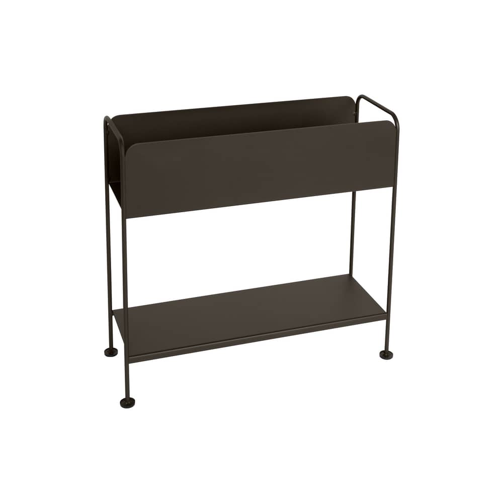 Blumenkasten Picolino metall braun / Ablage - B 66 x H 63 cm - Fermob - Tonka - Stahl